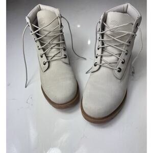 Timberland Ortholite Boots Light Gray Suede Women's Size 9.5 Waterproof Boots